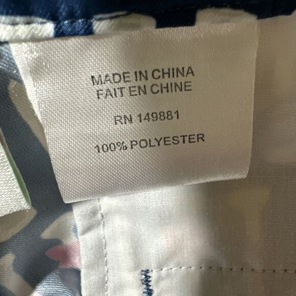 Birdies & Bows Golf Shorts Tee And Bows Print Size 8 Navy Pink - Picture 5 of 10